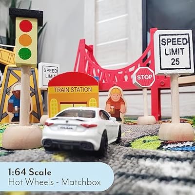 Attatoy Kids Wooden Street Signs Playset (14-Piece Panama | Ubuy